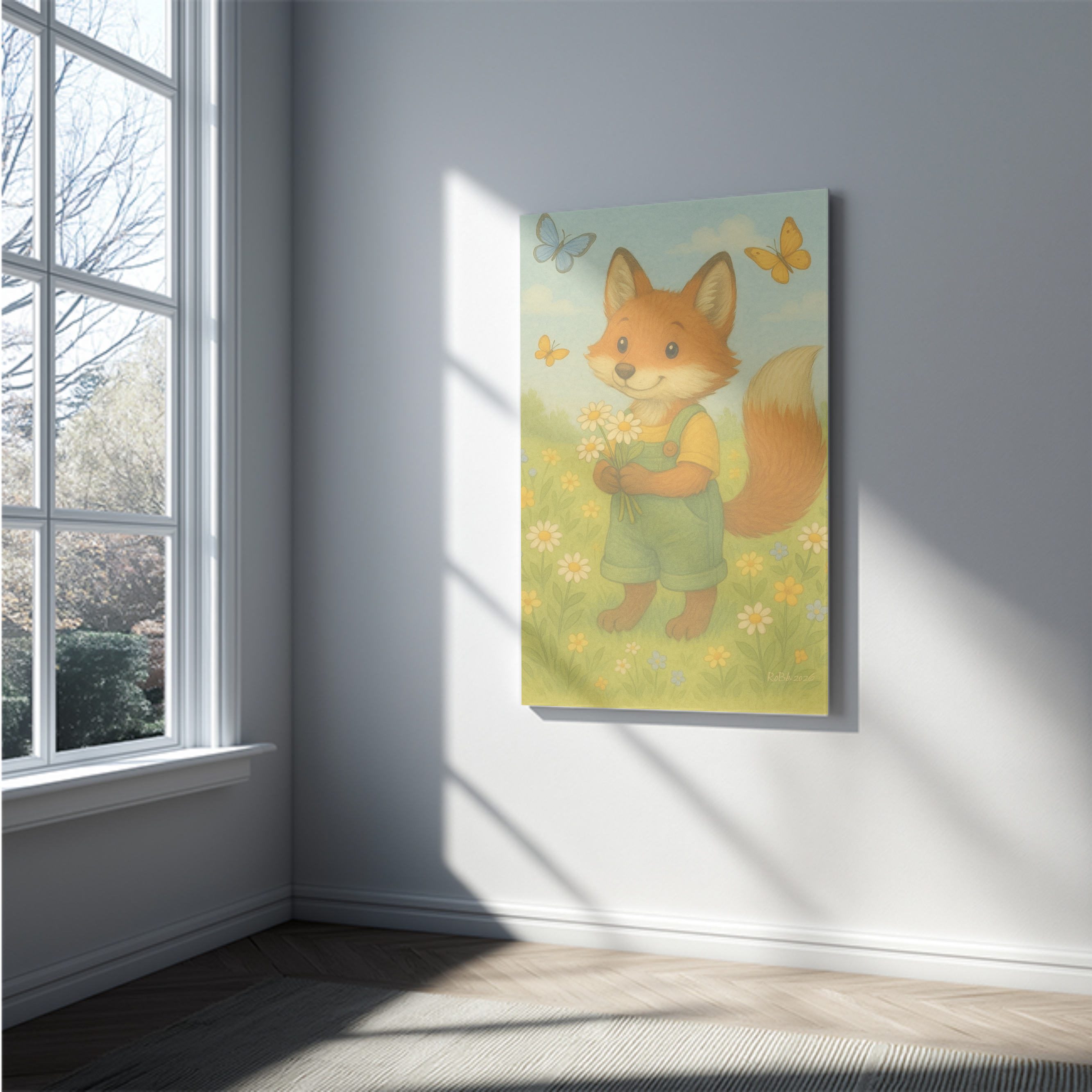 The Fox with Flowers