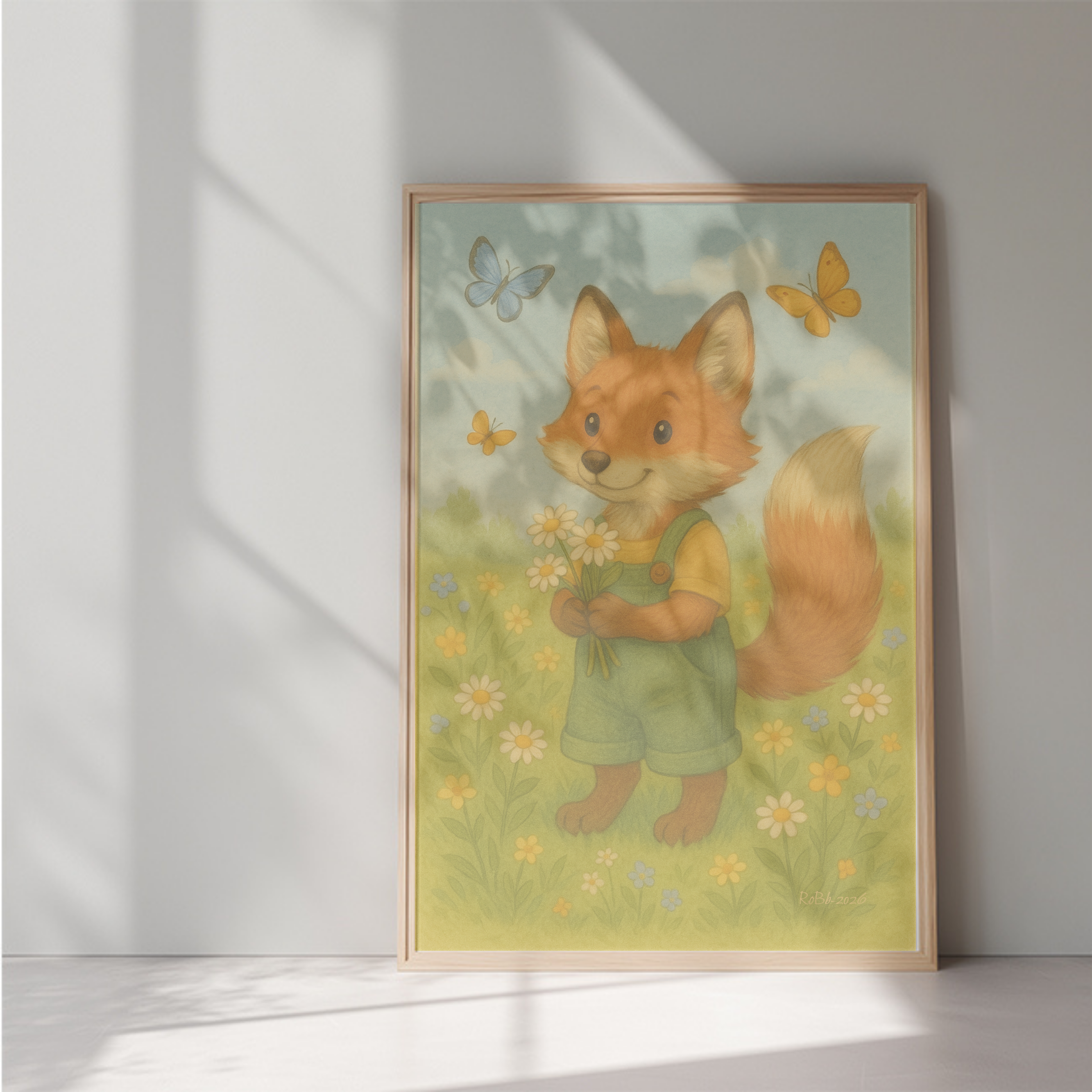 The Fox with Flowers