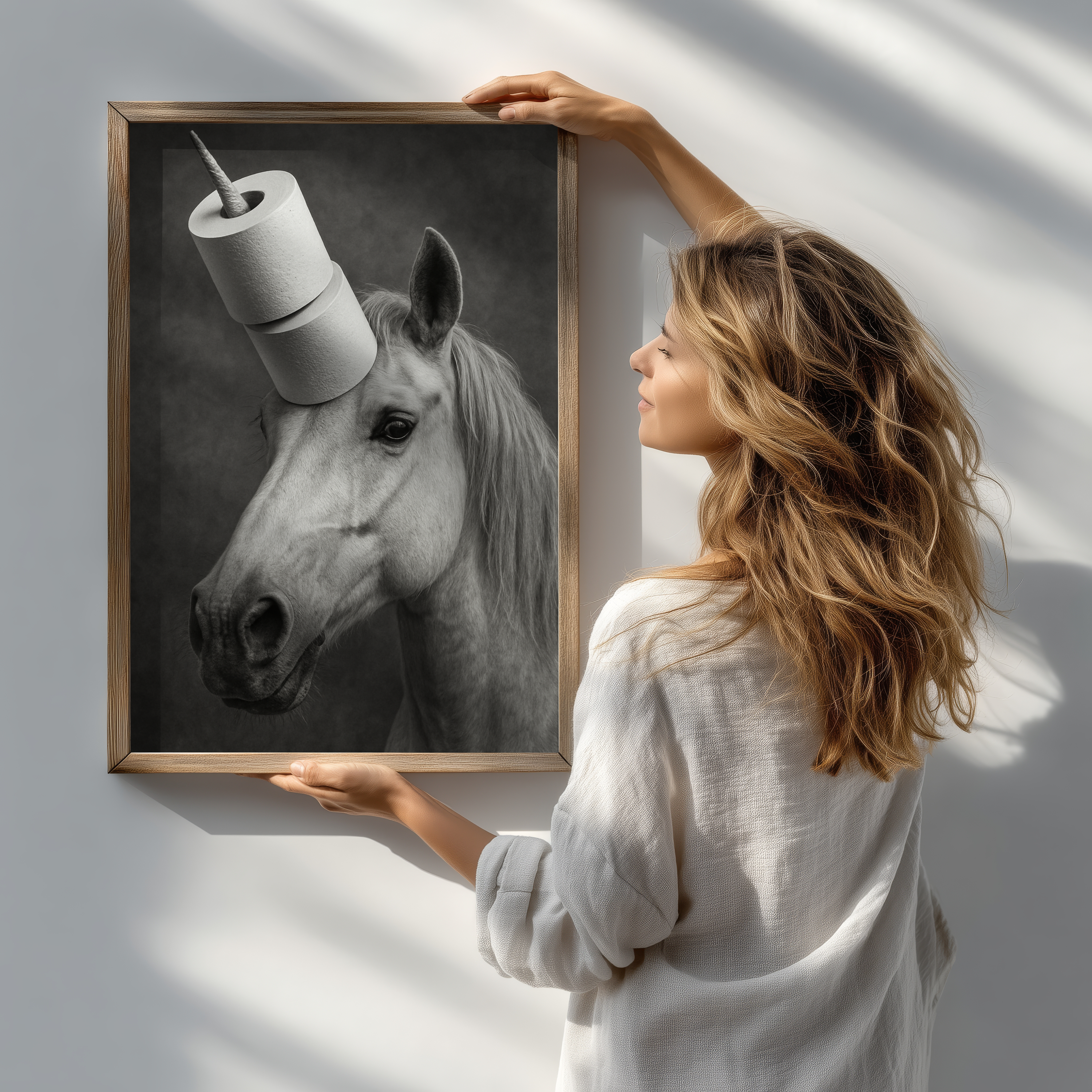 Black and White Unicorn