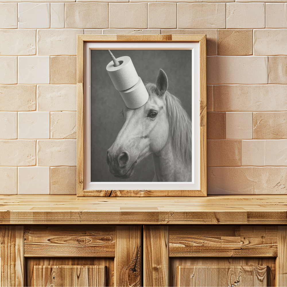 Black and White Unicorn